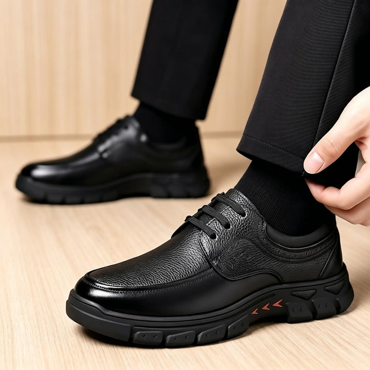 Herren Elegante und sportliche Ledersneaker Drune