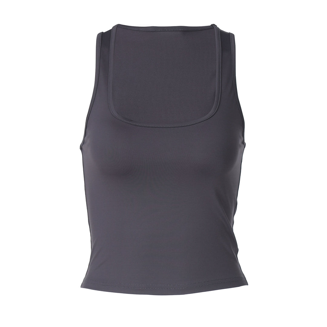 Damen Sportliches Tanktop mit breiten Trägern Drune