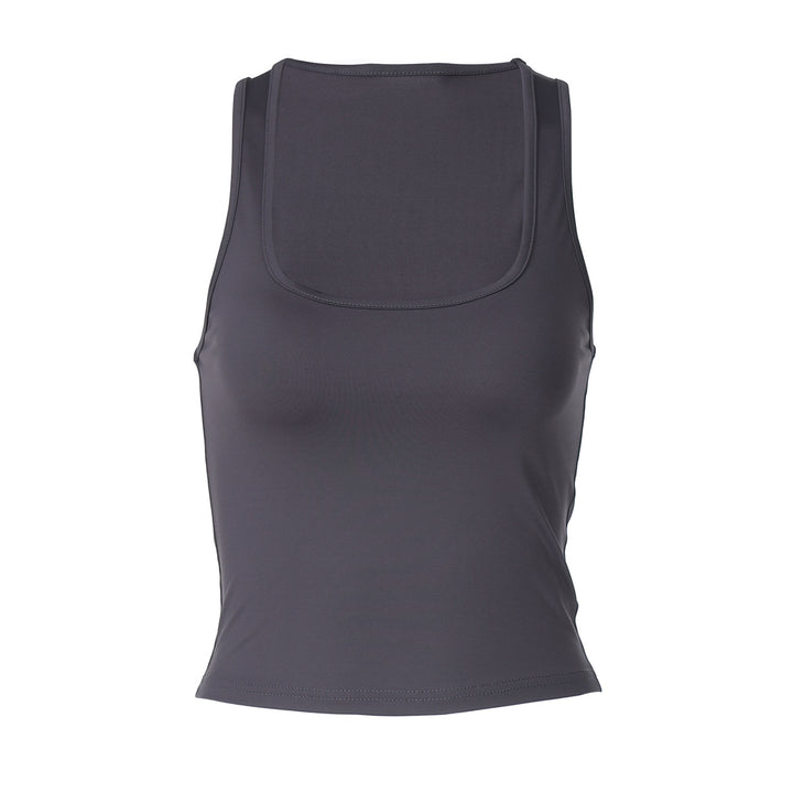 Damen Sportliches Tanktop mit breiten Trägern Drune