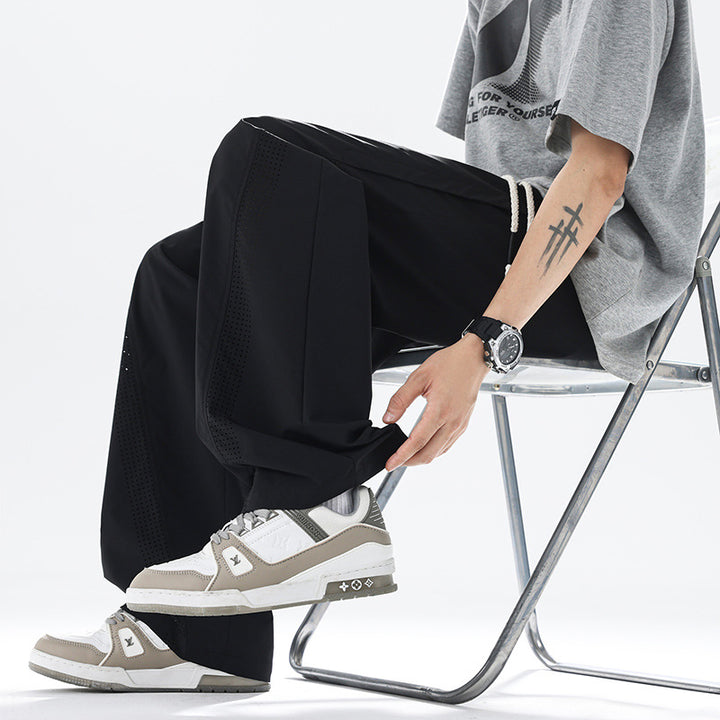 Herren Sportliche Freizeithose mit innovativen Mesh-Einsätzen