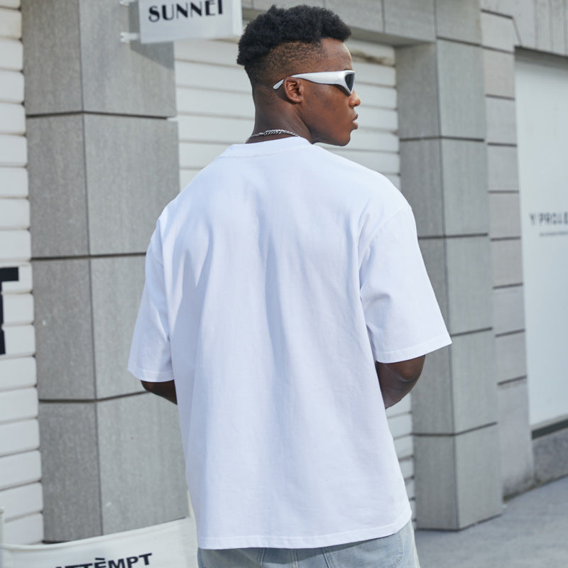 Herren Oversize T-Shirt aus schwerer Bio-Baumwolle mit weitem Schnitt Drune