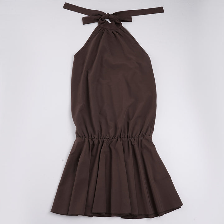 Damen elegantes Spitzenkleid mit voluminösem Unterteil Drune