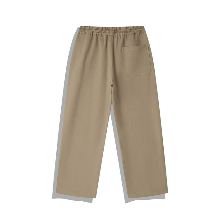 Damen Cropped-Hose im Relaxed-Fit mit Elastikbund, Tunnelzug und Ziersteppungen Drune