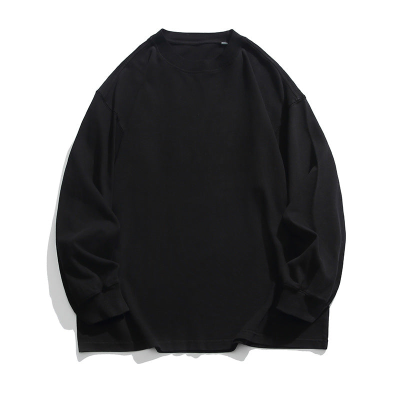 Unisex Weites Oversize-Langarmshirt im Heavyweight-Slouch-Stil mit Drop-Shoulder Drune