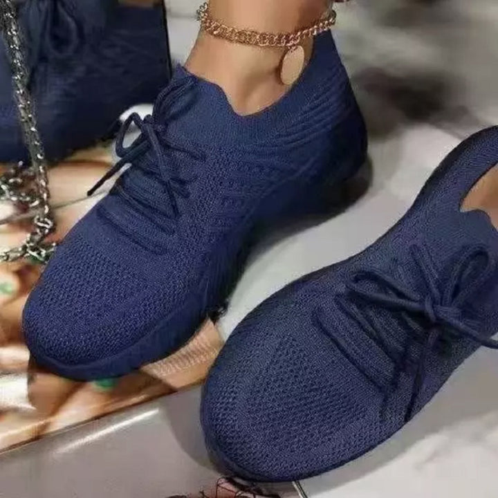 Damen  leichte Strick-Sneaker mit sockenähnlichem Obermaterial, gepolsterter Komfortsohle und flexibler Profil-Laufsohle Drune