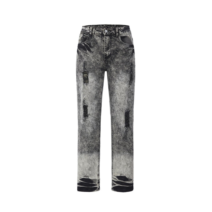 Damen Modische High-Waist Ripped Jeans Drune