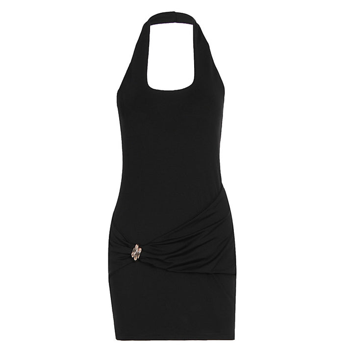 Damen Figurbetontes Kleid mit elegantem Bindedetail Drune