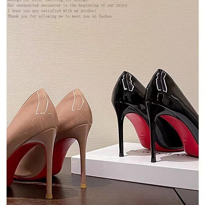 Damen Hochglanz-Lackpumps mit spitzer Kappe und schlankem Stiletto-Absatz Drune