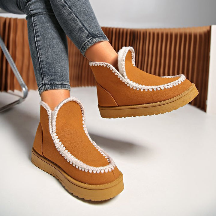 Damen Gefütterte Mokassin‑Ankleboots mit Teddyfutter und rutschfester Gummisohle Drune