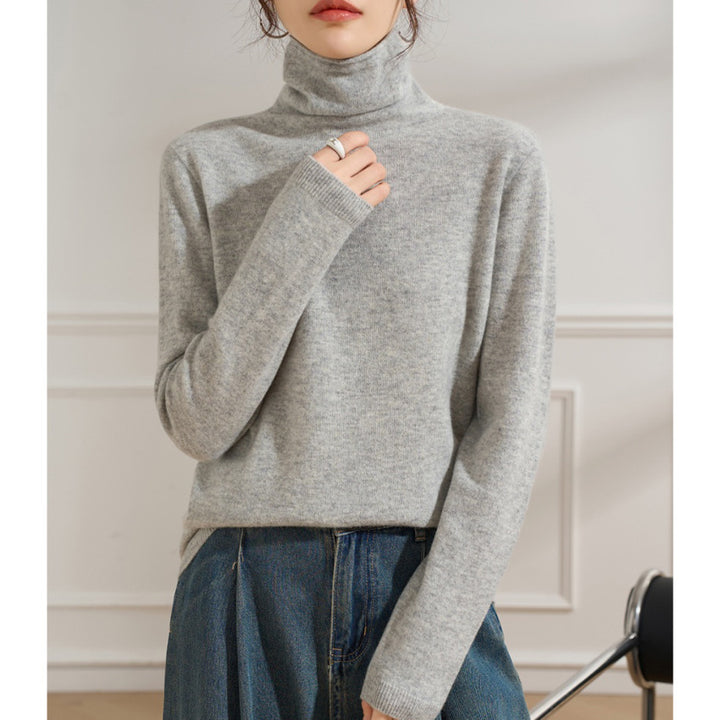 Damen Leichter Kaschmir-Mix Rollkragenpullover mit feinem Soft-Finish und schmaler Silhouette Drune