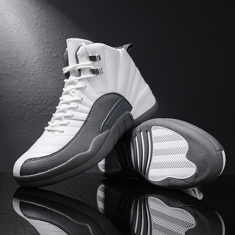 Herren Retro-inspirierte Performance-Basketballstiefel mit verstärkter Seitenwand Drune