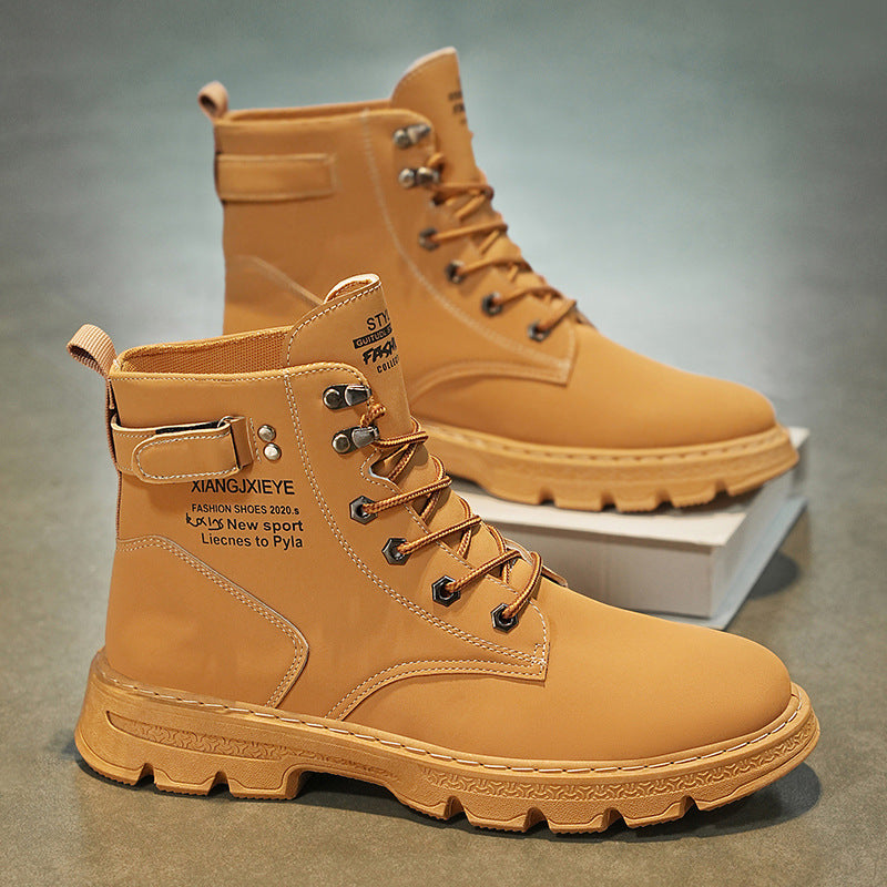Herren Robuste Hochgefütterte Arbeitsstiefel Drune