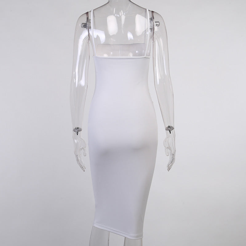 Damen Körperbetontes Midi-Kleid Drune