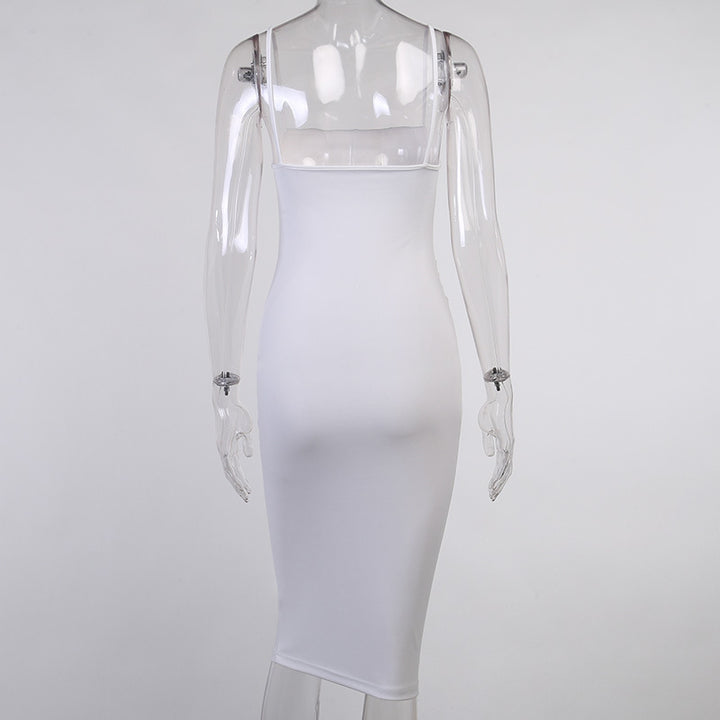 Damen Körperbetontes Midi-Kleid Drune