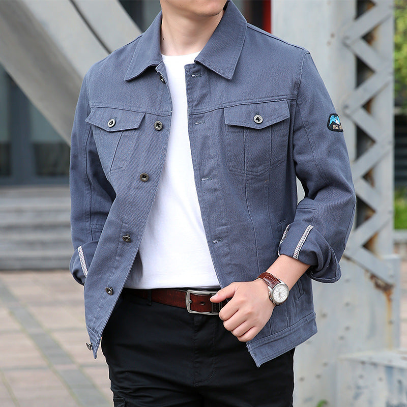 Herren Modische Jeanjacke Drune