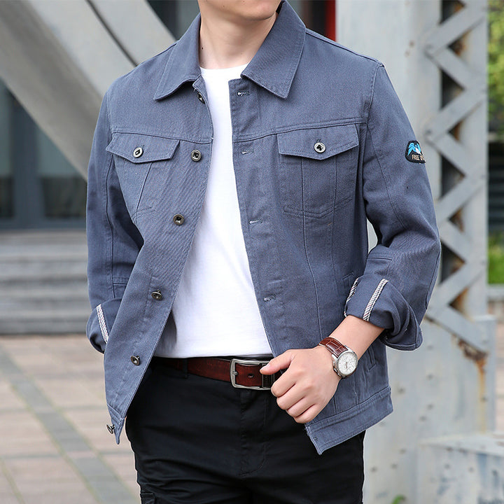 Herren Modische Jeanjacke Drune