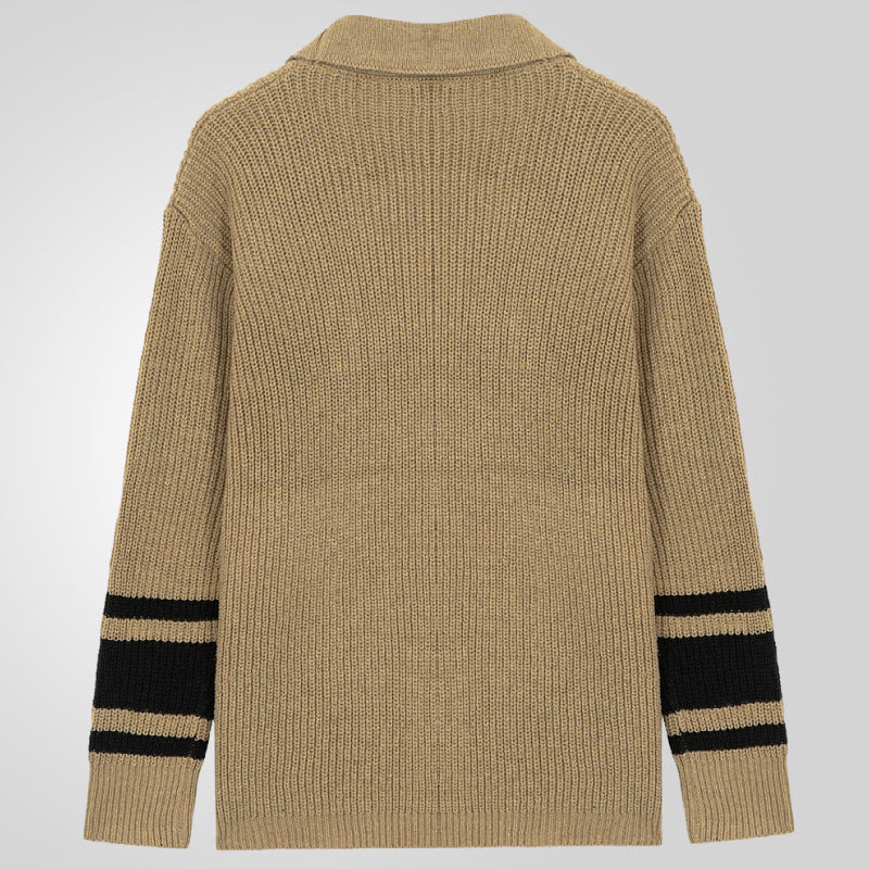 Herren Grobstrickcardigan mit modernen Details und praktischen Taschen Drune