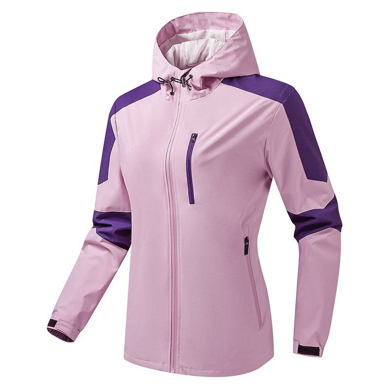 Herren Atmungsaktive Softshell-Trekkingjacke mit Kapuze und wasserdichter Membran Drune
