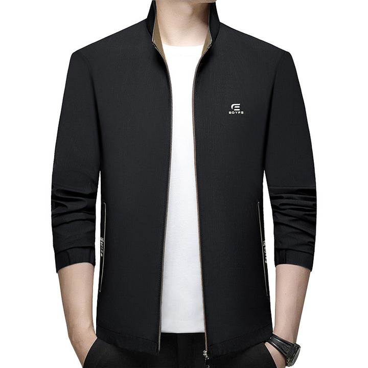 Herren Feldjacke mit Kontrast-Einsätzen und Brust-Reißverschlusstasche Drune