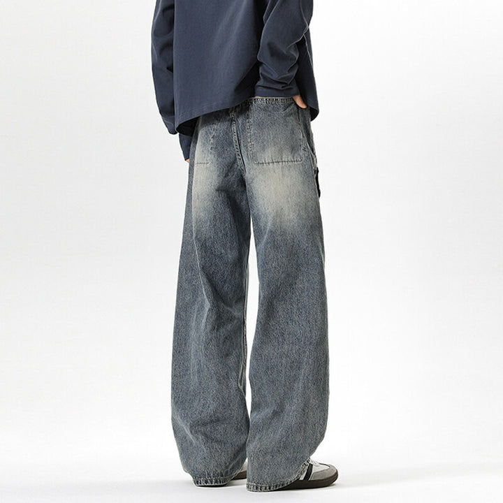 Damen Weitgeschnittene Jeans mit hohem Bund Drune