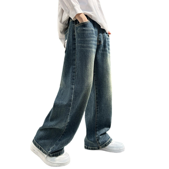 Herren weit geschnittene Denim-Hose Drune