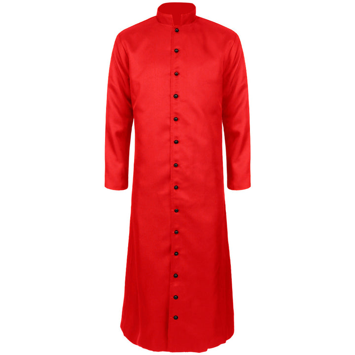 Damen nan eleganter Maxicape-Mantel mit gestuften Schultercapes und Stehkragen Drune
