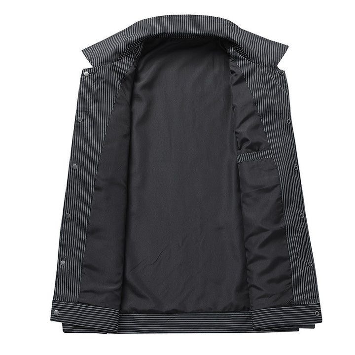 Herren Modische Übergangsjacke mit Streifen Drune