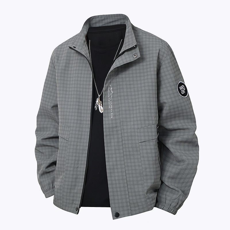 Herren Multifunktionale Windjacke mit hohem Kragen Drune