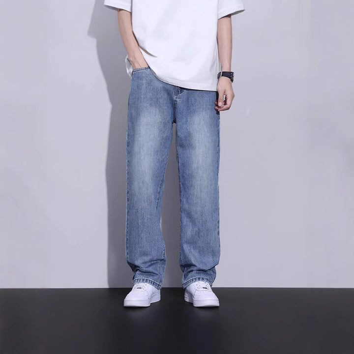 Herren Bequeme Weitgeschnittene Jeans Drune