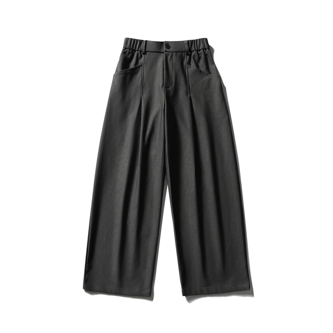 Damen Elegante Hochtaillierte Palazzo-Culotte mit teil‑elastischem Bund und Geschnittenen Bundfalten Drune