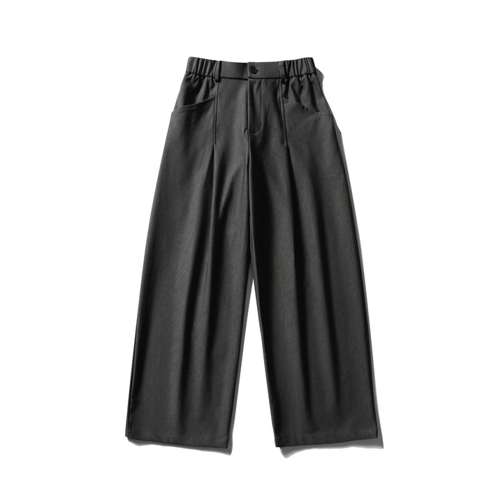 Damen Elegante Hochtaillierte Palazzo-Culotte mit teil‑elastischem Bund und Geschnittenen Bundfalten Drune