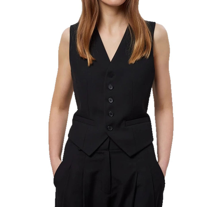 Damen Business-Weste mit modernem Schnitt und eleganter Knopfleiste Drune