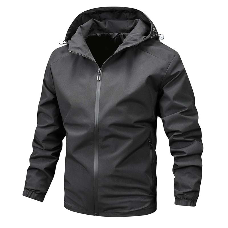 Herren Leichte Softshell‑Kapuzenjacke mit wasserabweisender Membran und versiegelten Reißverschlüssen Drune