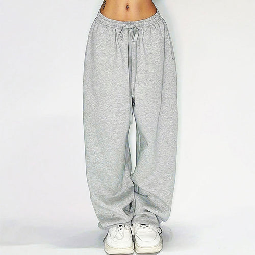 Damen Bequeme Freizeithose mit elastischem Taillenzug und weitem Bein Drune