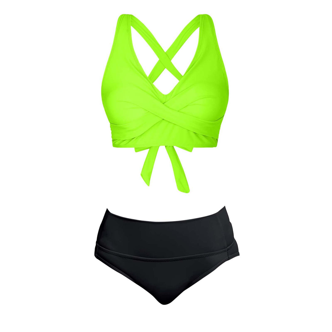 Damen Zweiteiliger Badeanzug mit floralem Design Drune