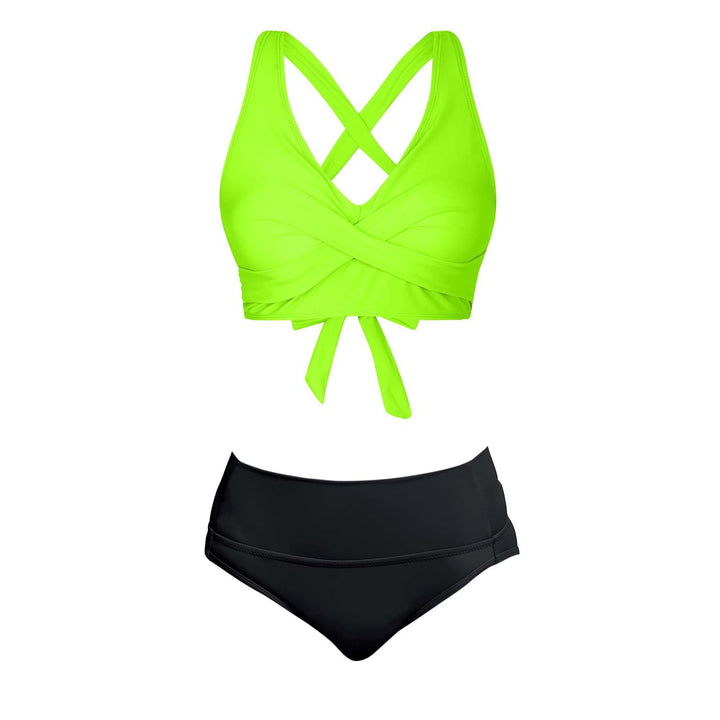 Damen Zweiteiliger Badeanzug mit floralem Design Drune