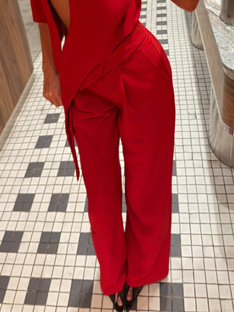 Damen Ärmellose Longline-Weste mit schulterbetonter Silhouette Drune