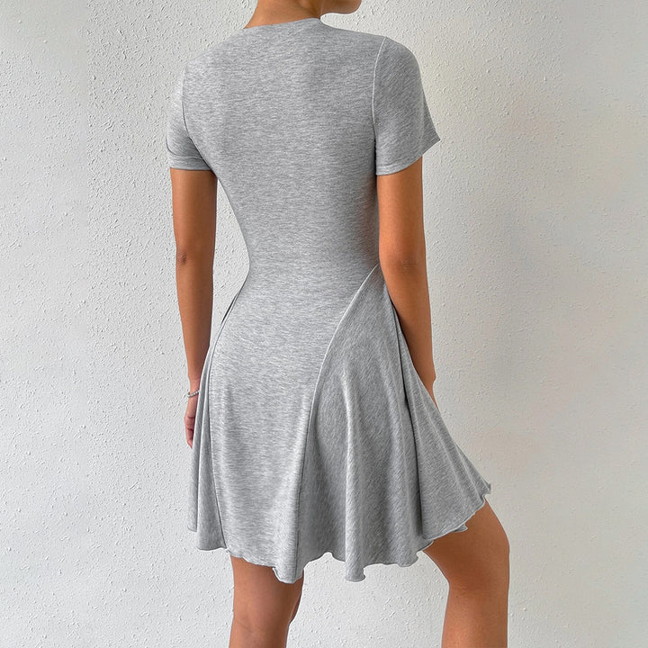 Damen Freizeitkleid mit schmeichelndem Schnitt und eleganter A-Linien Silhouette Drune