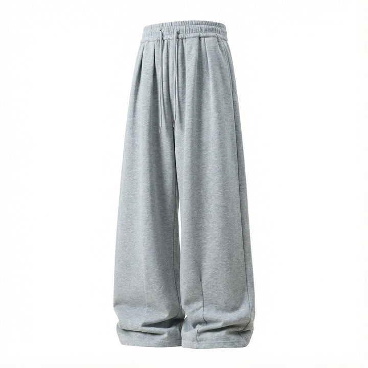 Damen Ultraweite Sweathose im Palazzo‑Schnitt mit Kellerfaltenbund und Kordelzug Drune