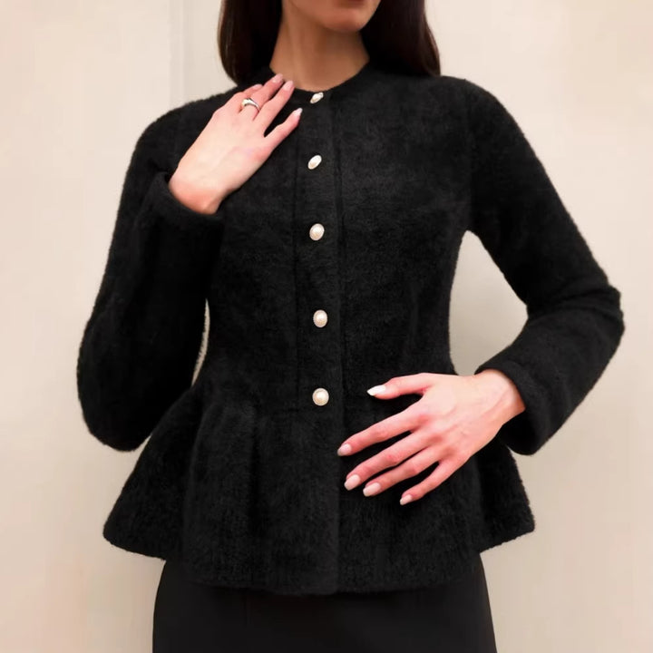 Damen Modische Strickjacke mit taillierter Passform Drune
