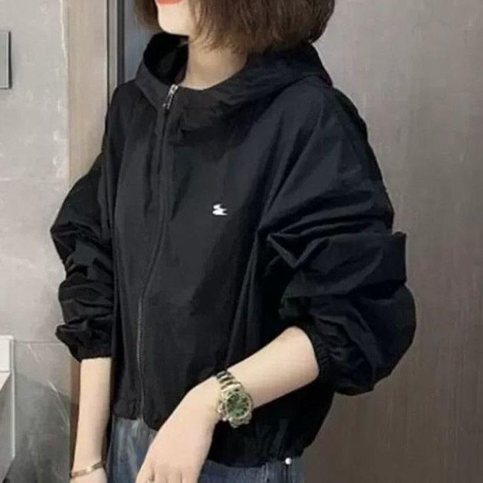 Damen Leichte und atmungsaktive Windbreaker-Jacke Drune
