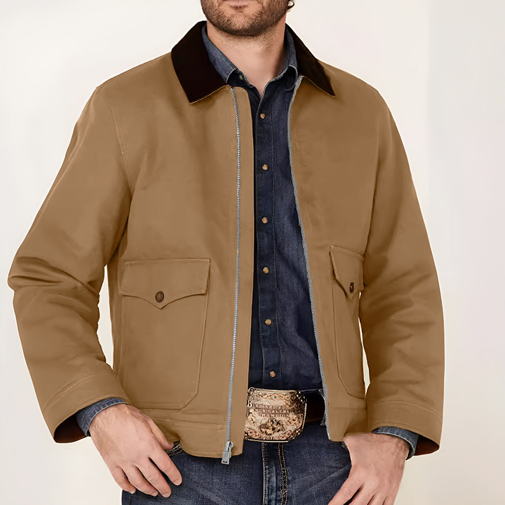 Herren rustikale Utility-Jacke mit praktischen Taschen Drune