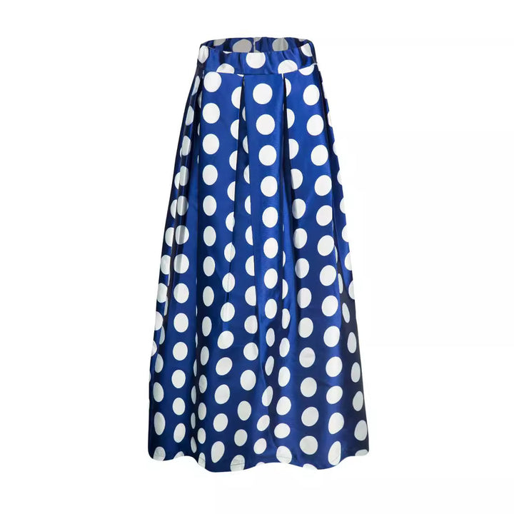 Damen Tellerrock mit großflächigem Polka-Dot-Muster Drune