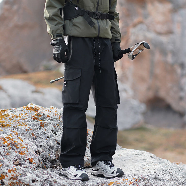 Herren Technische Outdoor-Cargohose mit wasserabweisendem Stretch und verstärkten Knien Drune