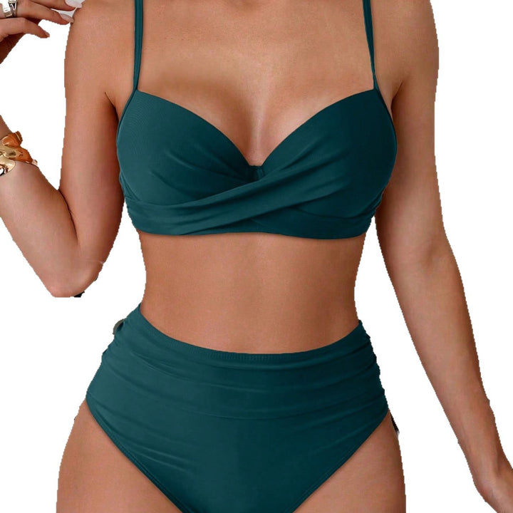 Damen Bikini-Set mit gepolstertem Oberteil und dekorativem Stern-Detail Drune