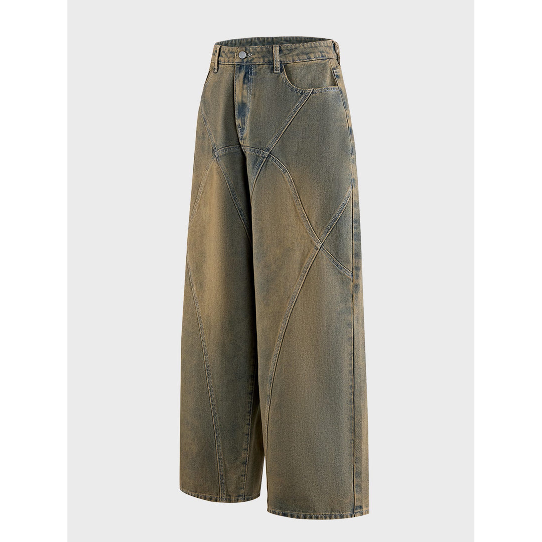 Damen Weite Jeans Drune