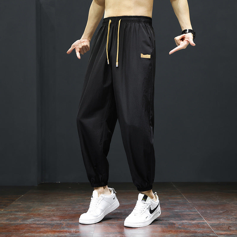 Herren Sportliche Freizeithose mit verstellbarem Bund und Seitentaschen