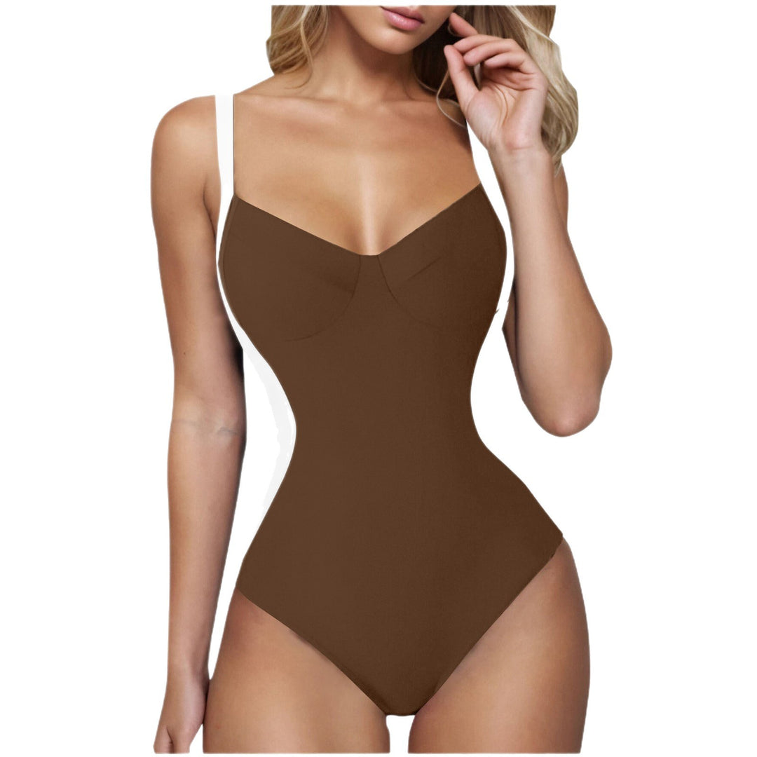 Damen eleganter Badeanzug mit wohltuendem V-Ausschnitt Drune