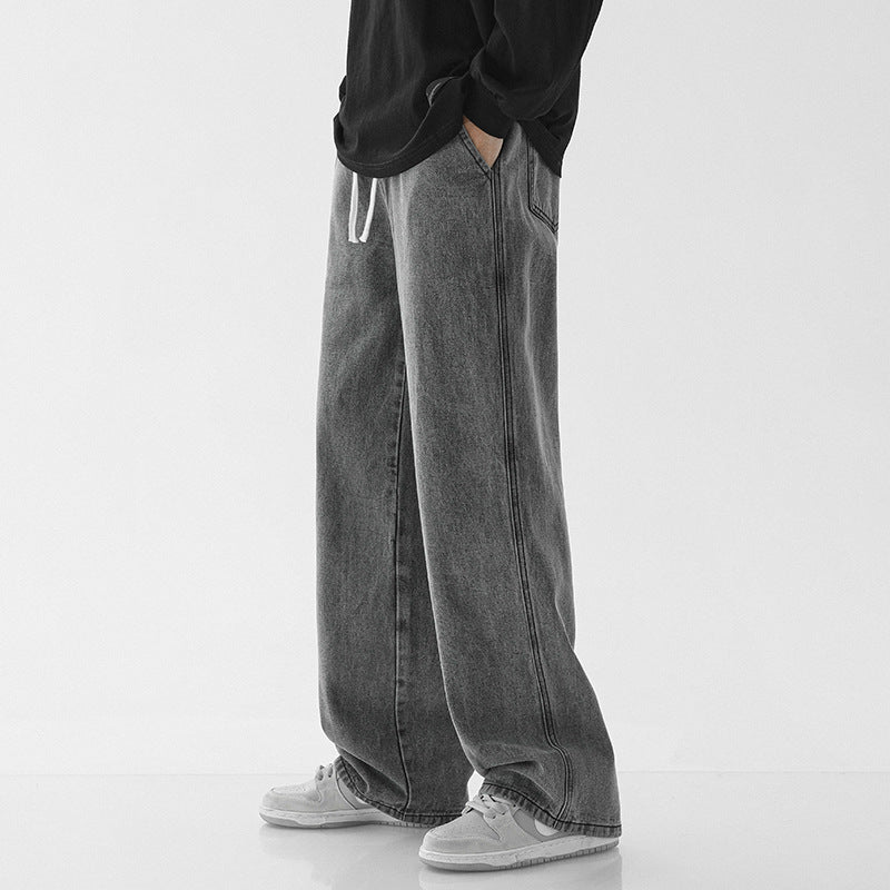 Herren weite Denim-Hose im modernen Vintage-Stil Drune