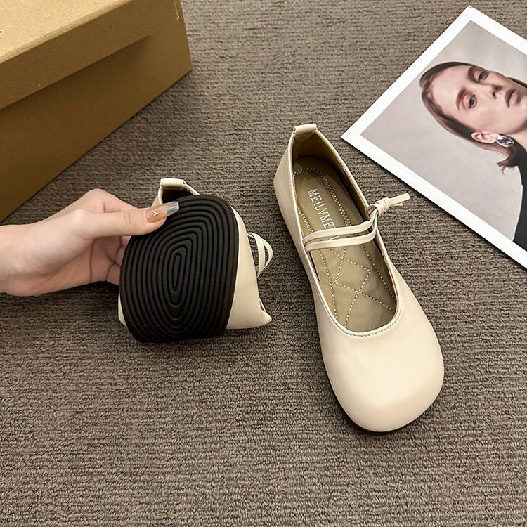 Damen Ballerinas mit elegantem Riemchen und flexiblem Innenfutter Drune